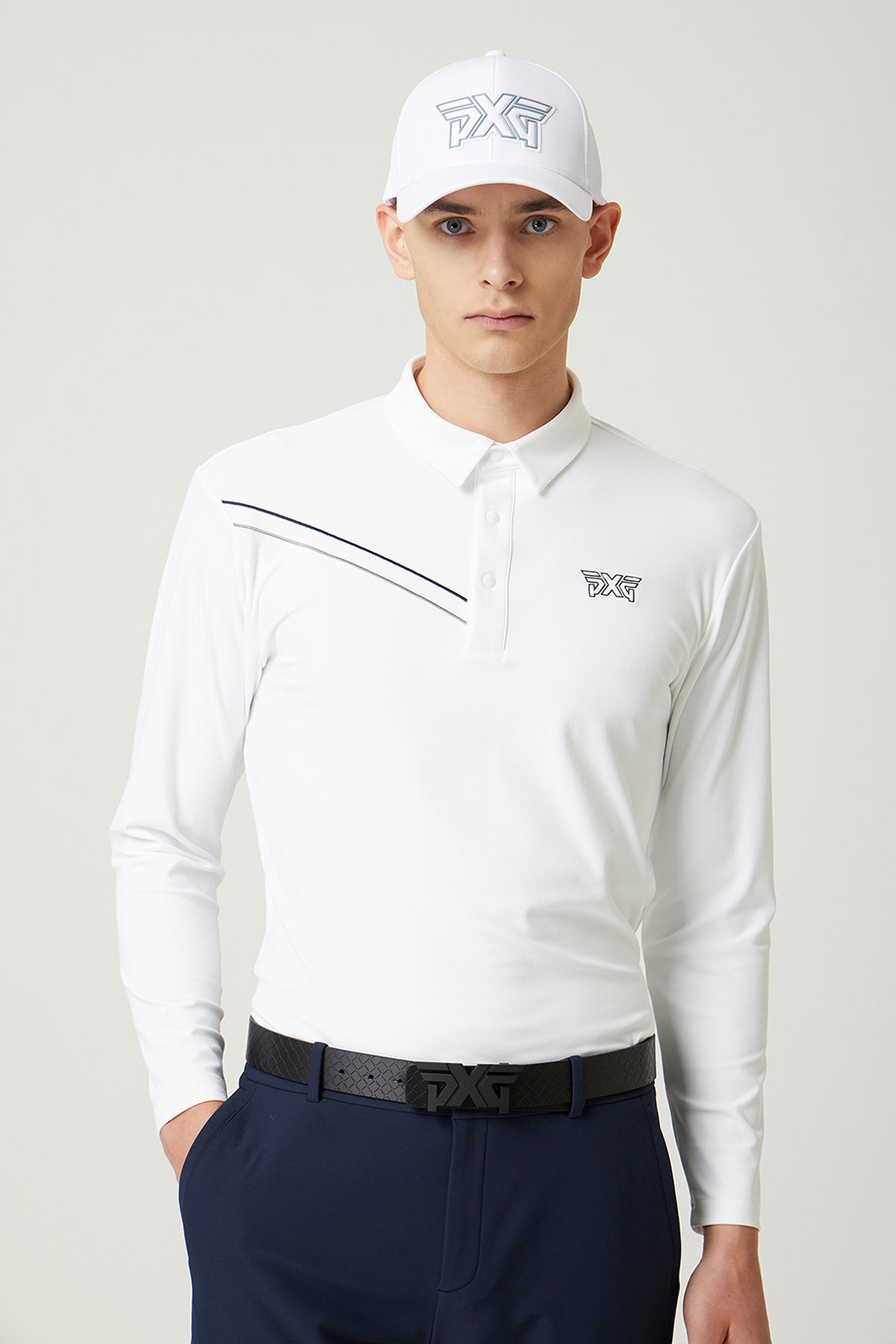 MNS FA LINE POINT COLLAR LS