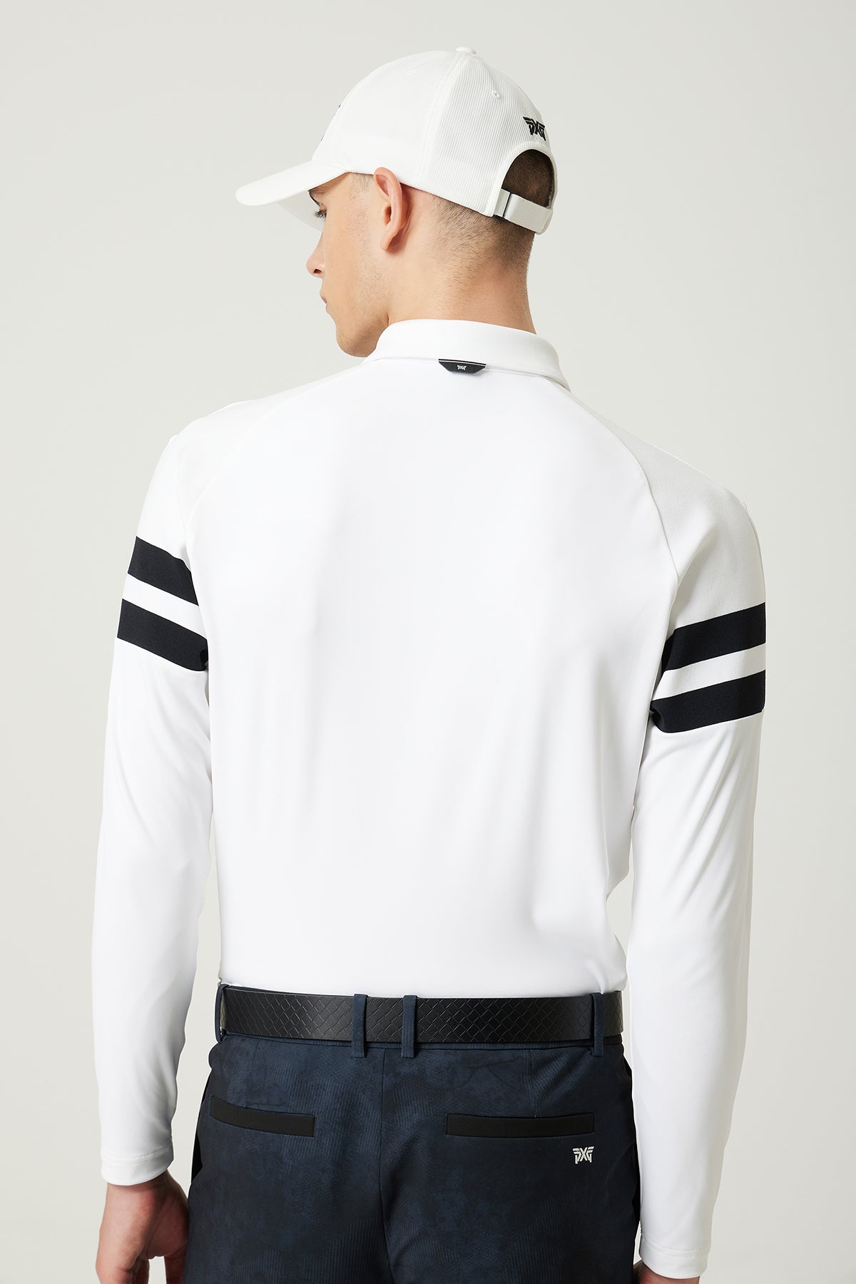 MNS FA KNITTED POINT COLLAR LS