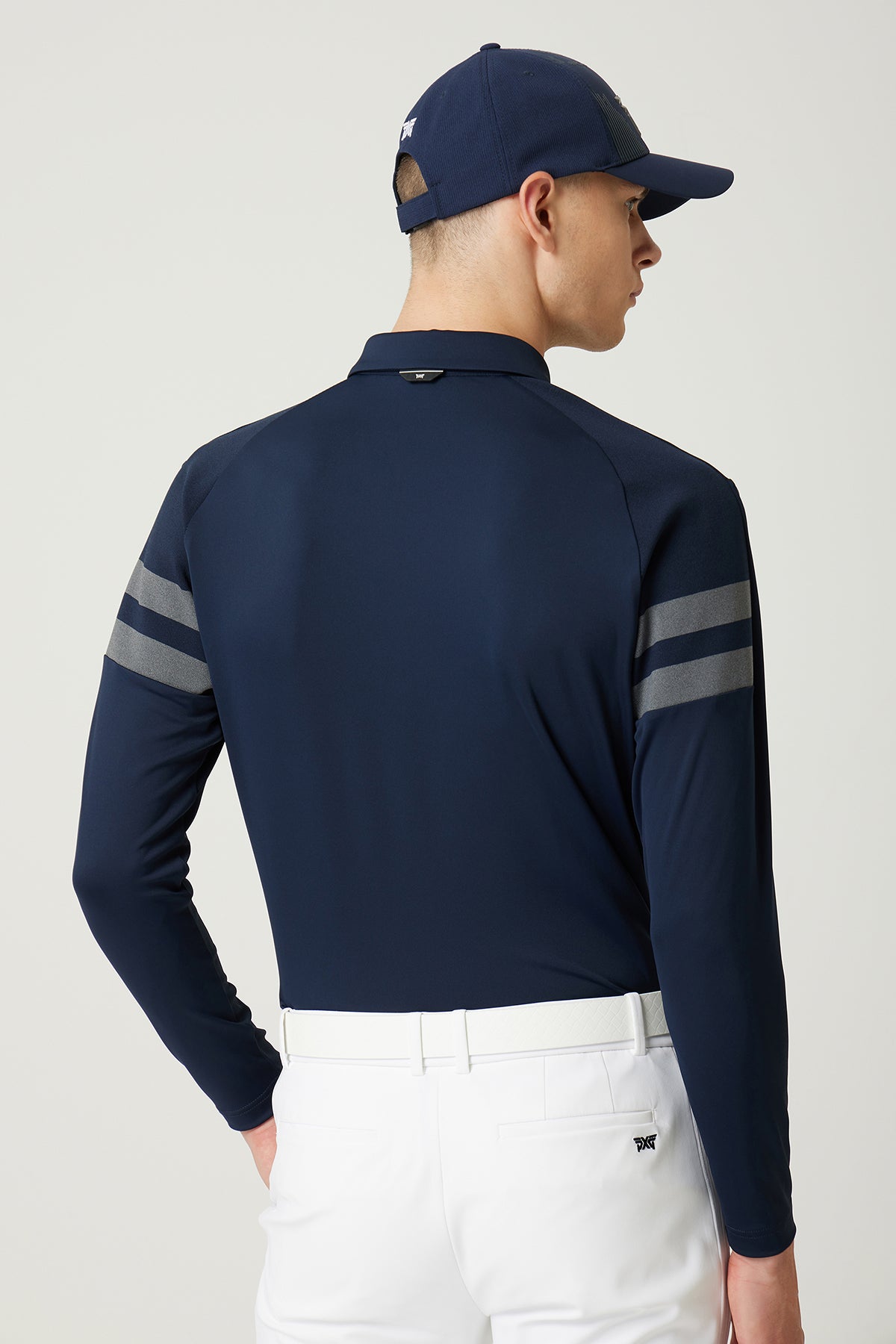 MNS FA KNITTED POINT COLLAR LS