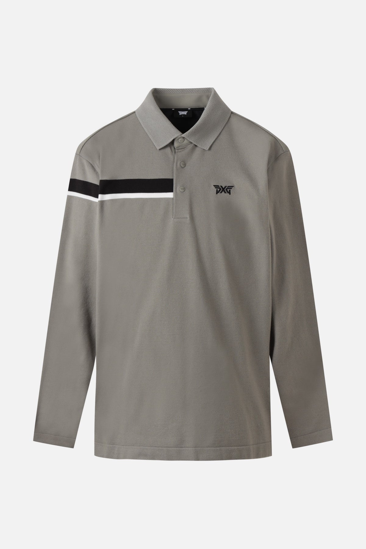 MNS FA KNIT HYBRID COLLAR LS