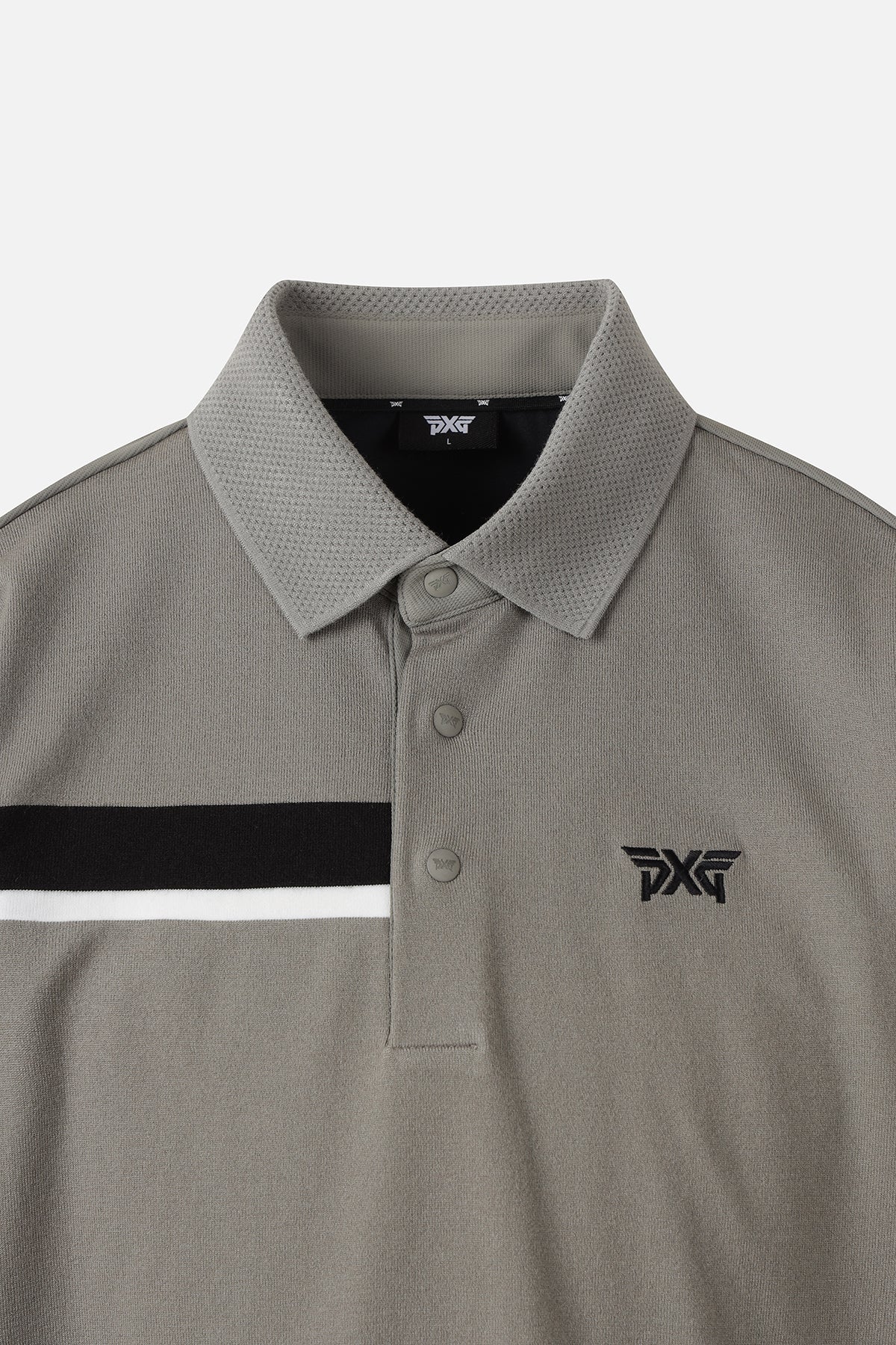 MNS FA KNIT HYBRID COLLAR LS