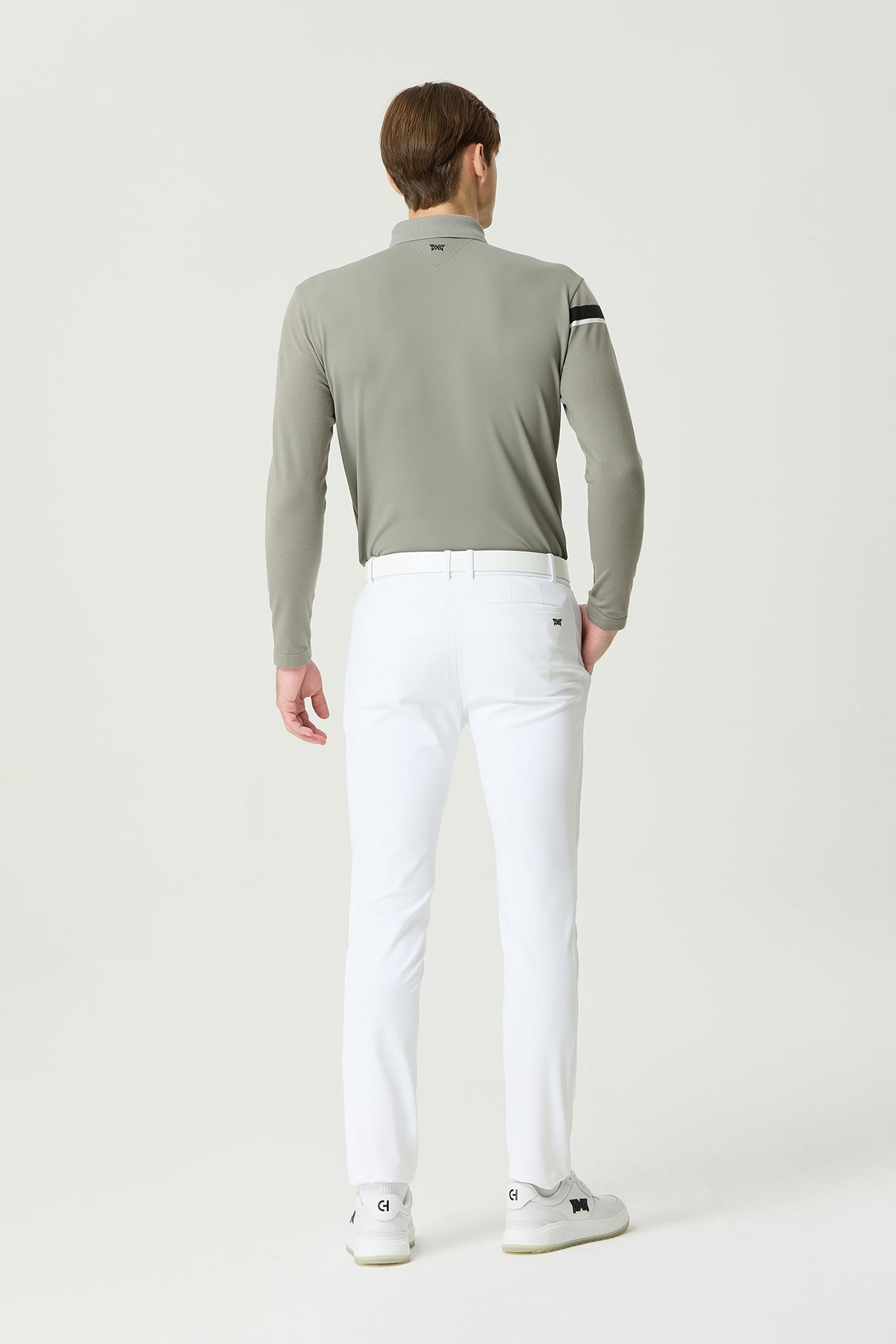 MNS FA KNIT HYBRID COLLAR LS