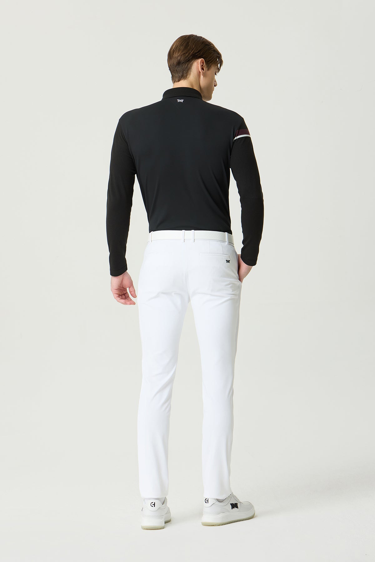 MNS FA KNIT HYBRID COLLAR LS