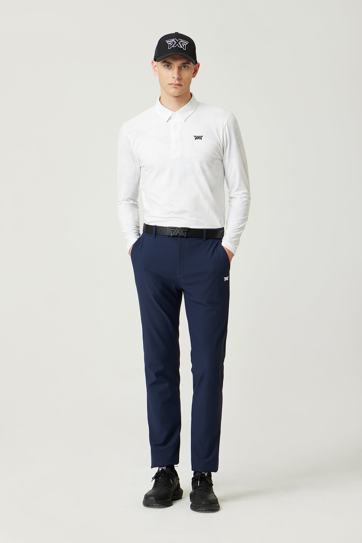 MNS FA PATTERN COLLAR LS