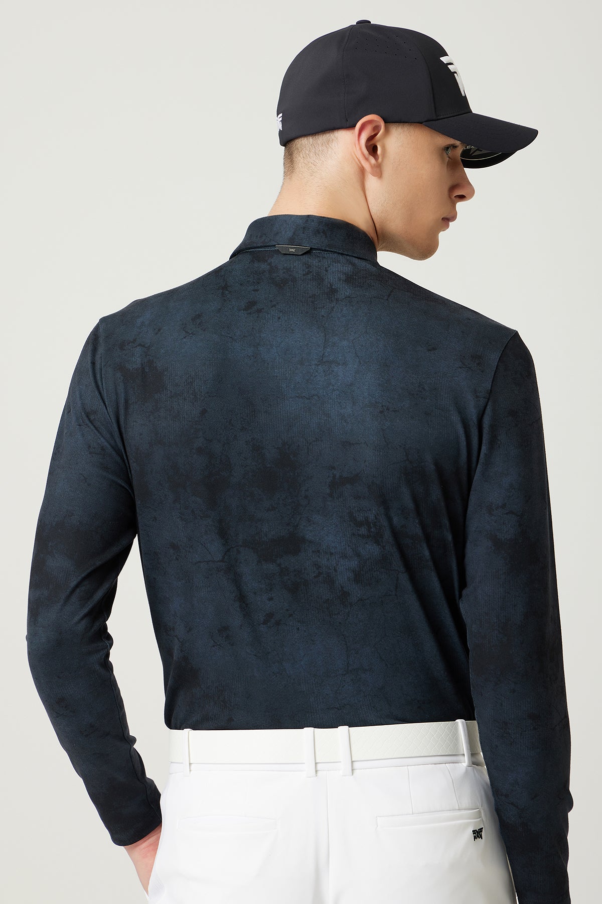 MNS FA PATTERN COLLAR LS