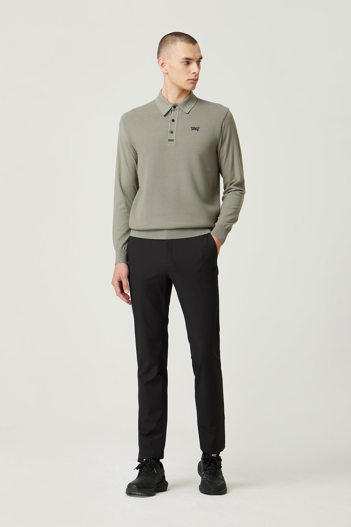 MNS FA COLLARED SWEATER