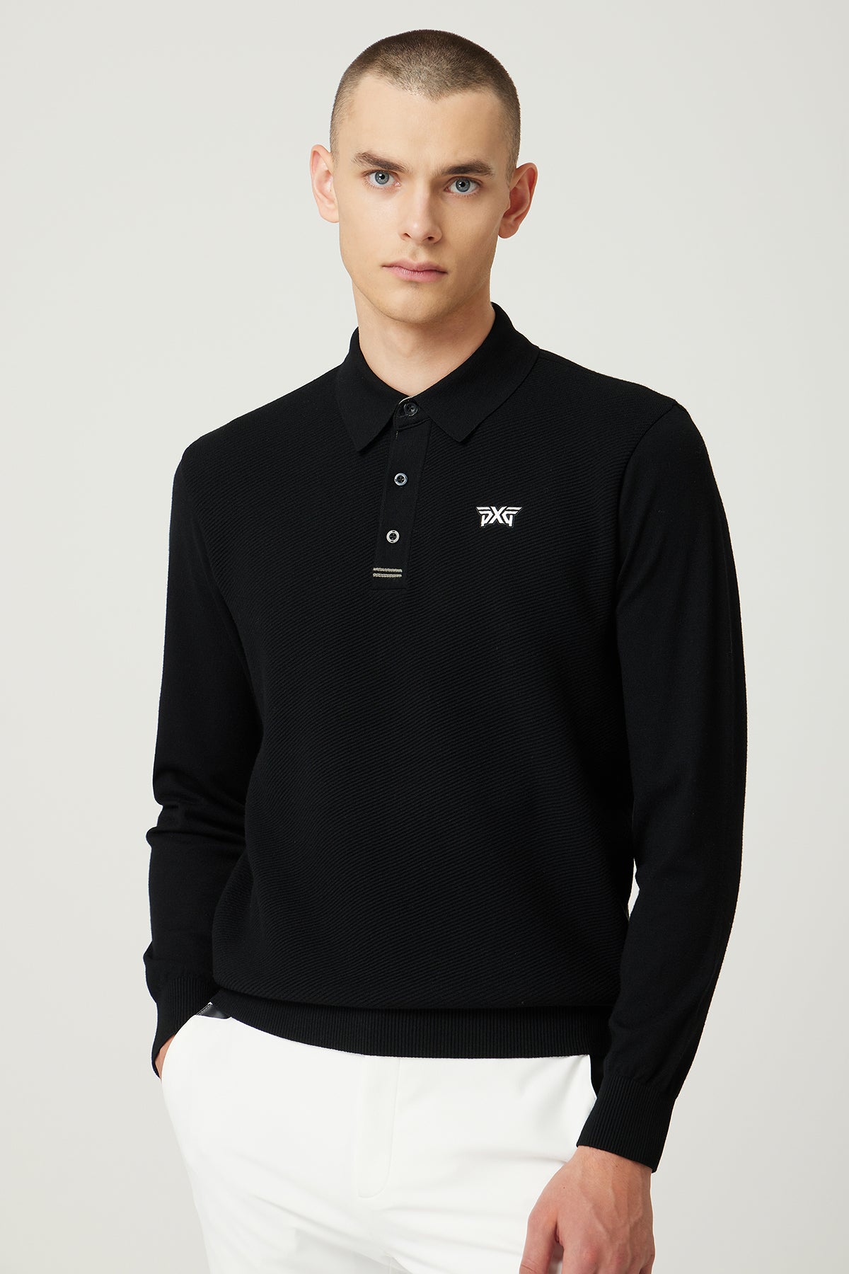 MNS FA COLLARED SWEATER