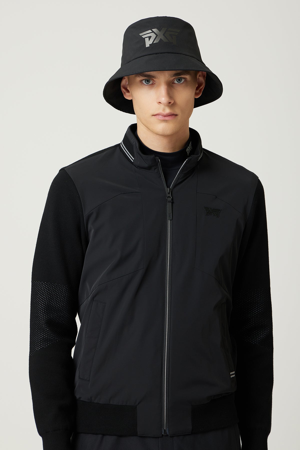 MNS FA HYBRID FULL ZIP-UP SWEATER