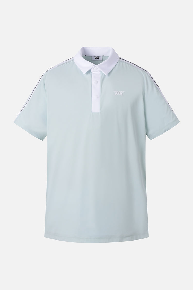 SUMMER KNITTED POINT COLLAR SHORT-SLEEVE