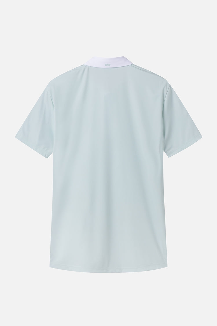 SUMMER KNITTED POINT COLLAR SHORT-SLEEVE
