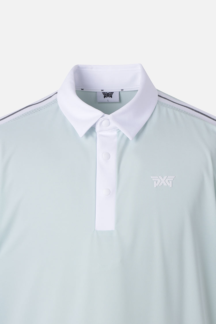 SUMMER KNITTED POINT COLLAR SHORT-SLEEVE