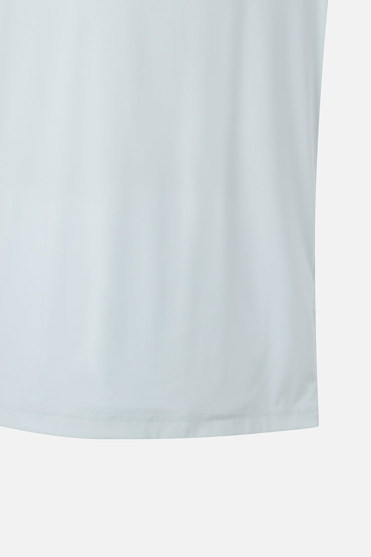 SUMMER KNITTED POINT COLLAR SHORT-SLEEVE