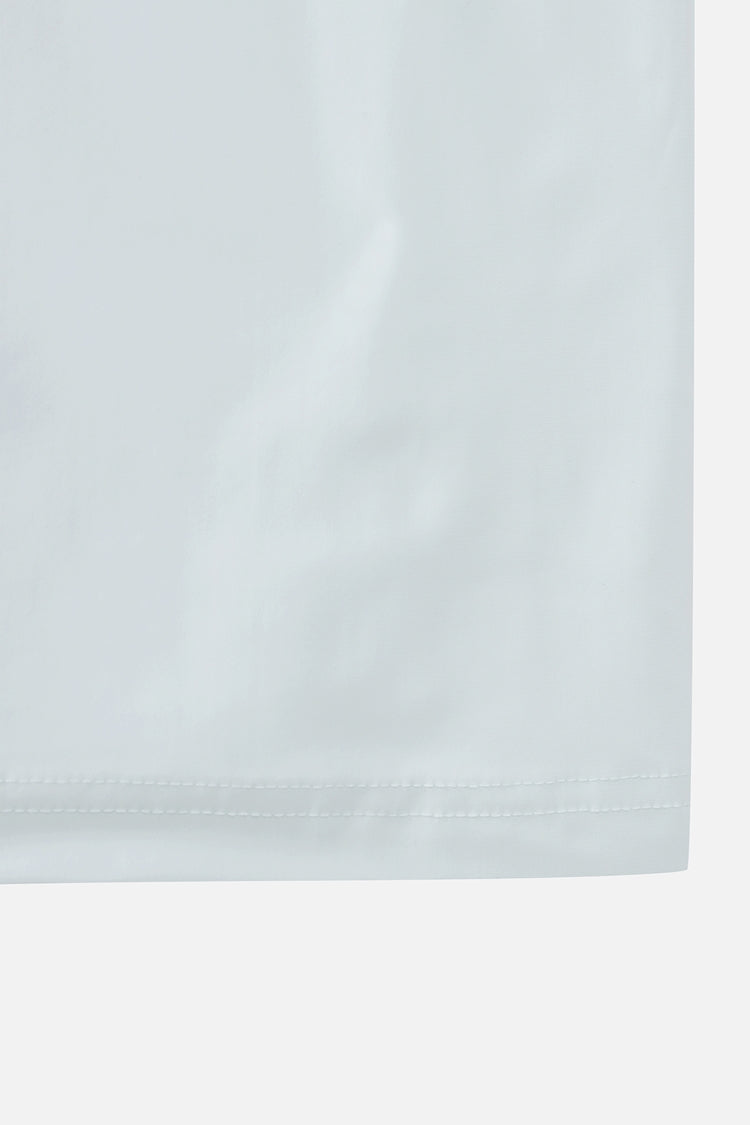 SUMMER ESSENTIAL PERFORATED COLLAR SHORT-SLEEVE