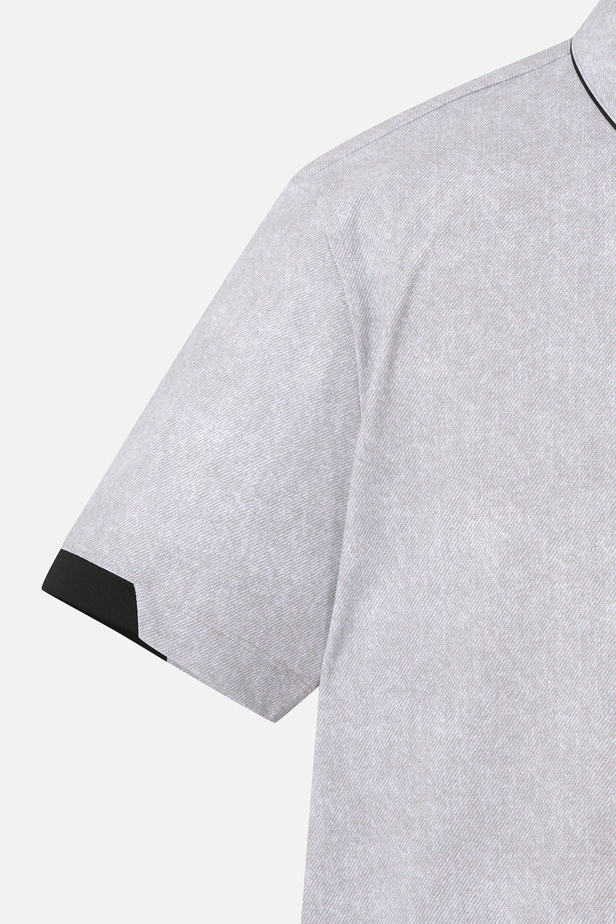 SUMMER TWO-TONE COLLAR SHORT-SLEEVE