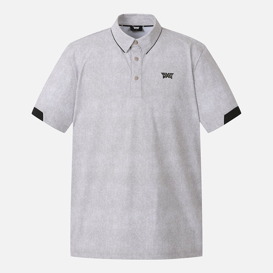 SUMMER TWO-TONE COLLAR SHORT-SLEEVE