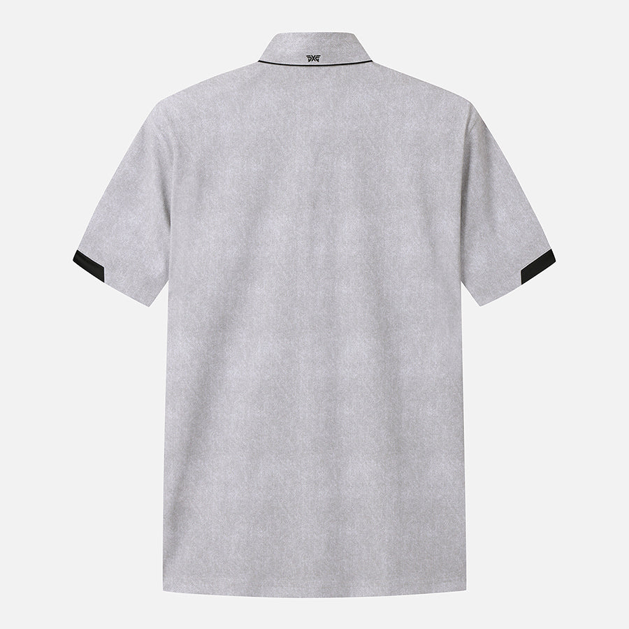 SUMMER TWO-TONE COLLAR SHORT-SLEEVE