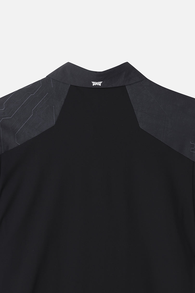 SUMMER PATTERN COLLAR SHORT-SLEEVE