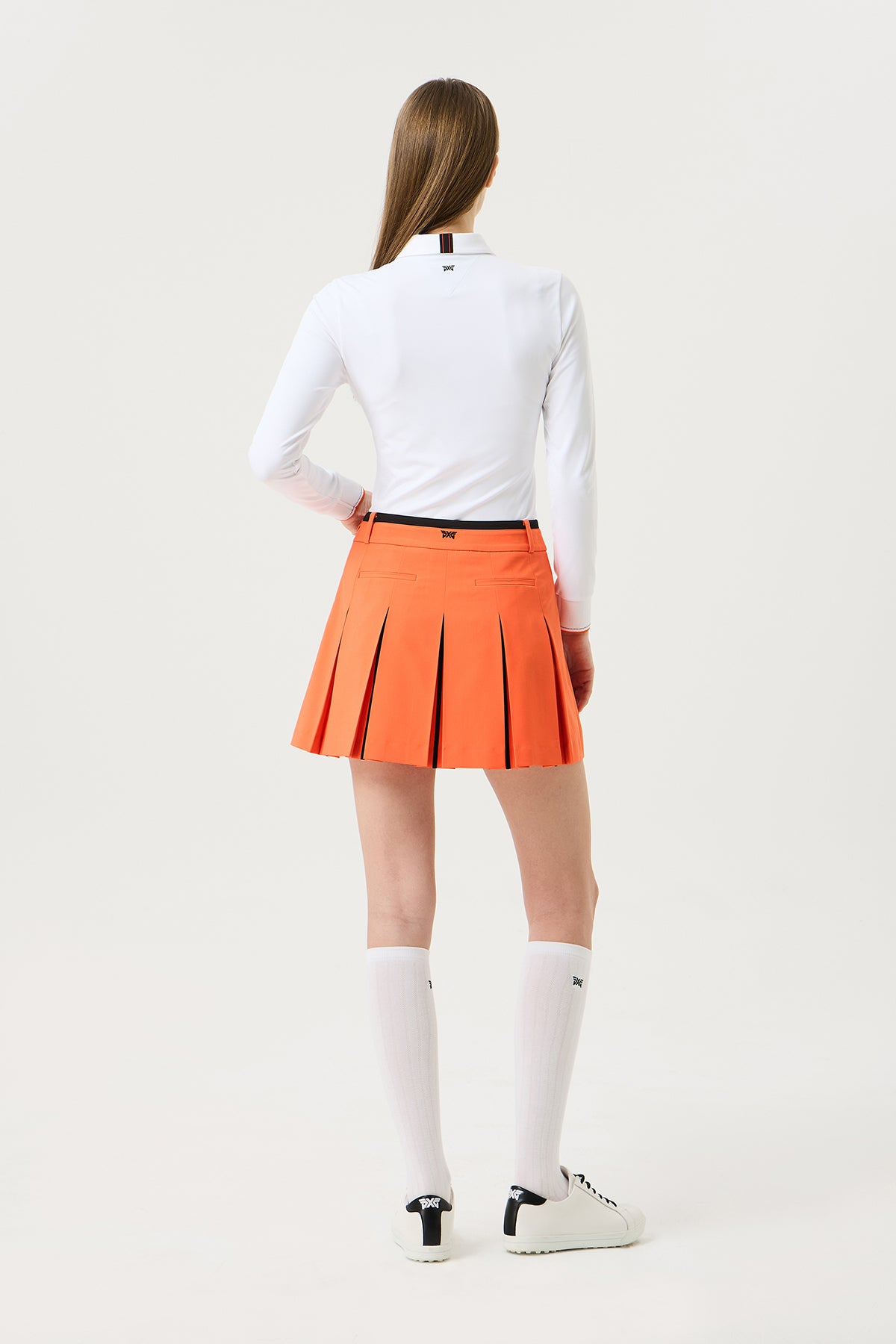 WOMENS BUTTON COLLAR LONG-SLEEVE