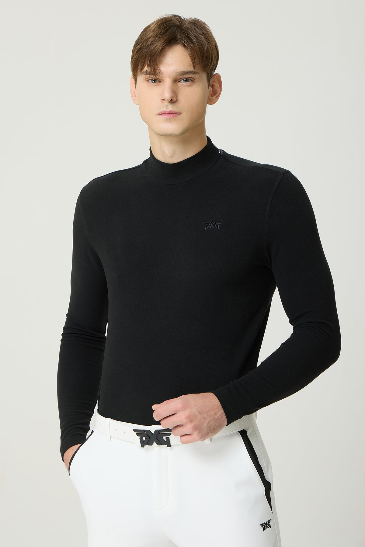 MNS WT ESSENTIAL MOCK NECK LS