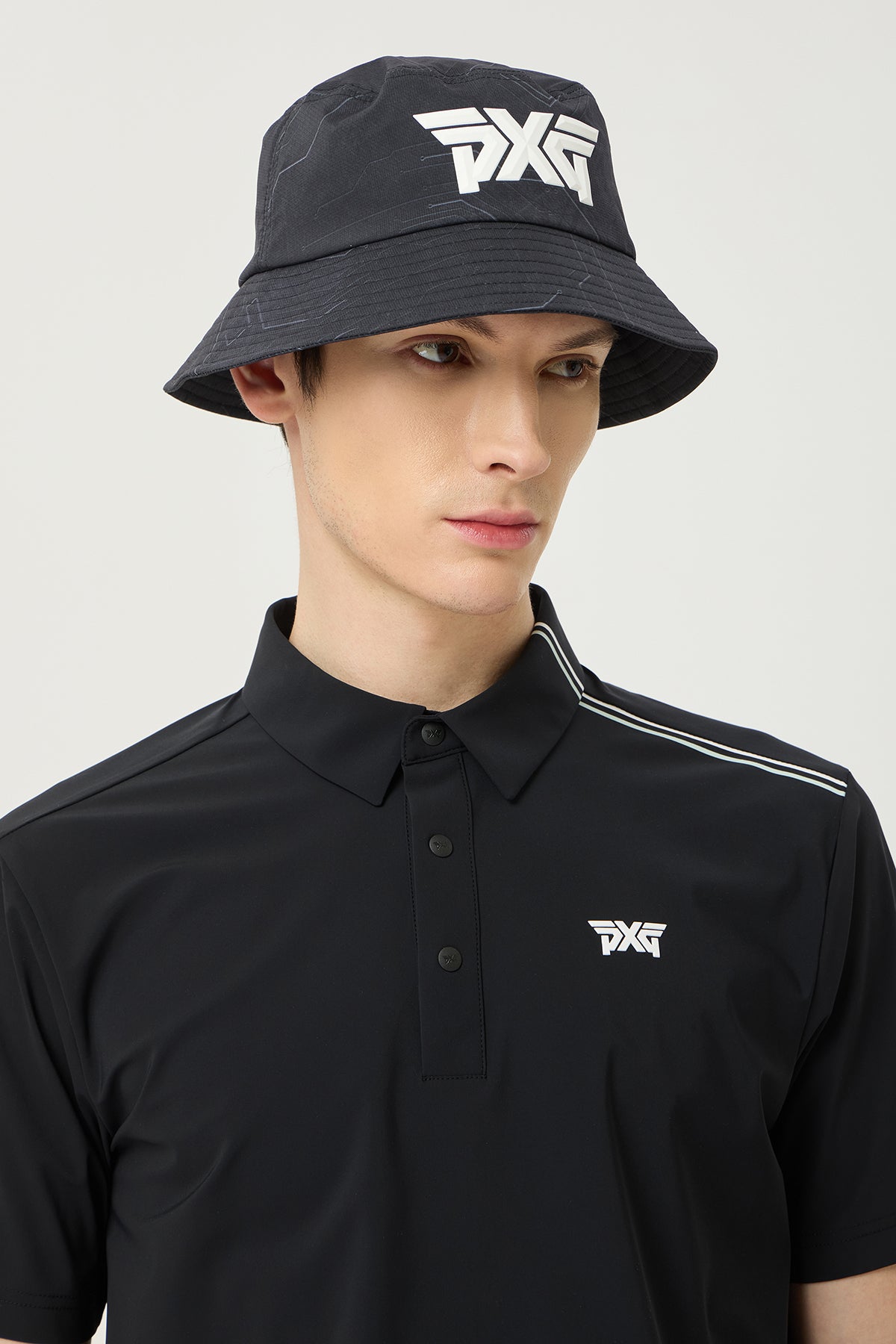 PATTERN BUCKET HAT