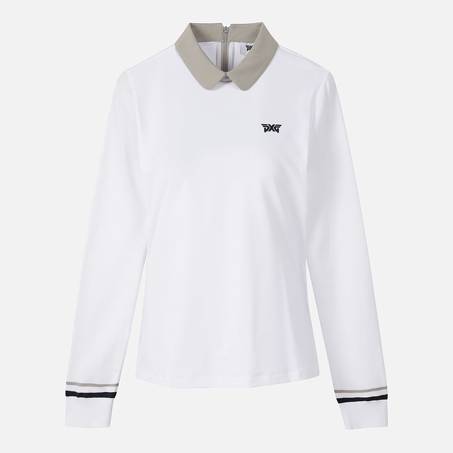 WOMENS ROUND COLLAR LONG-SLEEVE