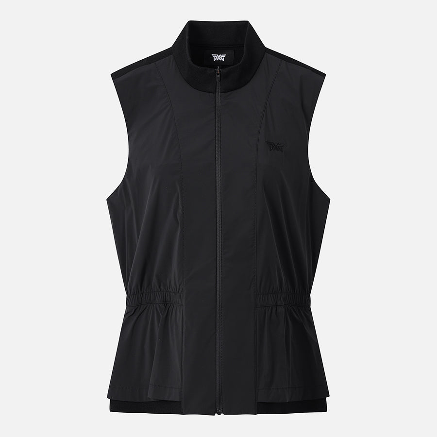 WOMENS HYBRID FULL ZIP-UP KNIT VEST