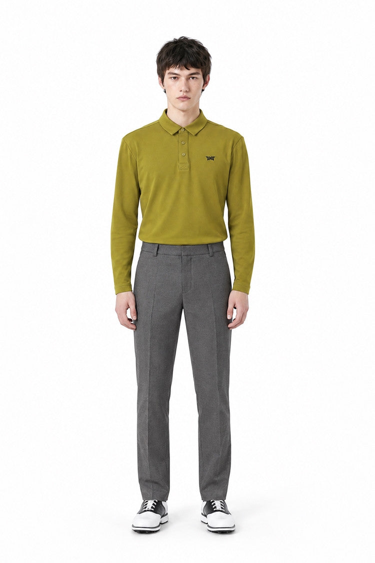 MNS ESSENTITAL BRUSHED COLLAR LS