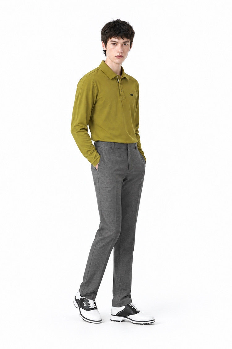 MNS ESSENTITAL BRUSHED COLLAR LS