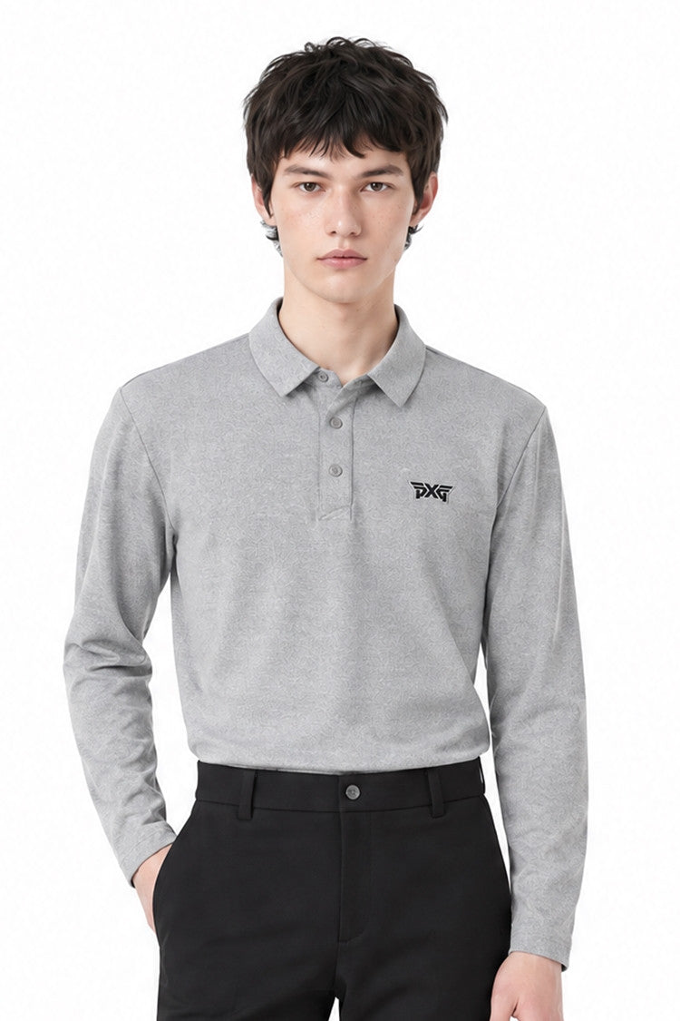 MNS ESSENTITAL BRUSHED COLLAR LS