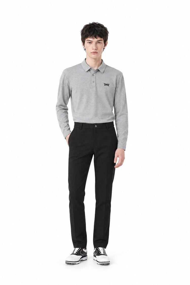 MNS ESSENTITAL BRUSHED COLLAR LS
