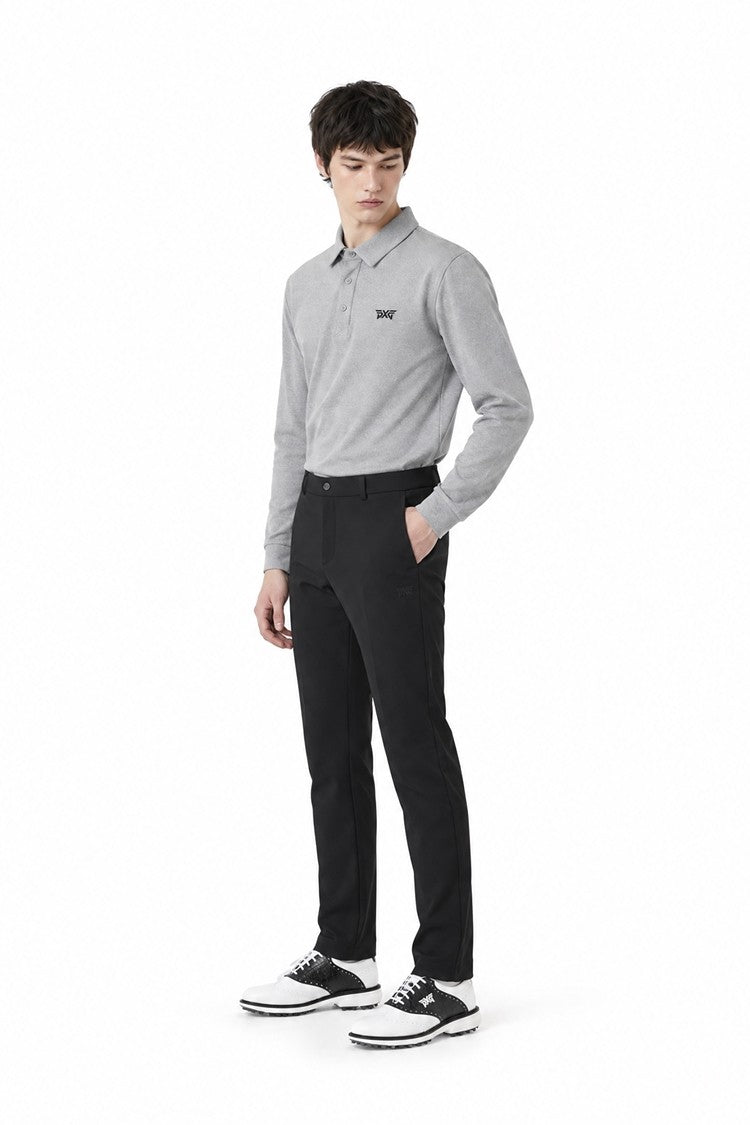 MNS ESSENTITAL BRUSHED COLLAR LS