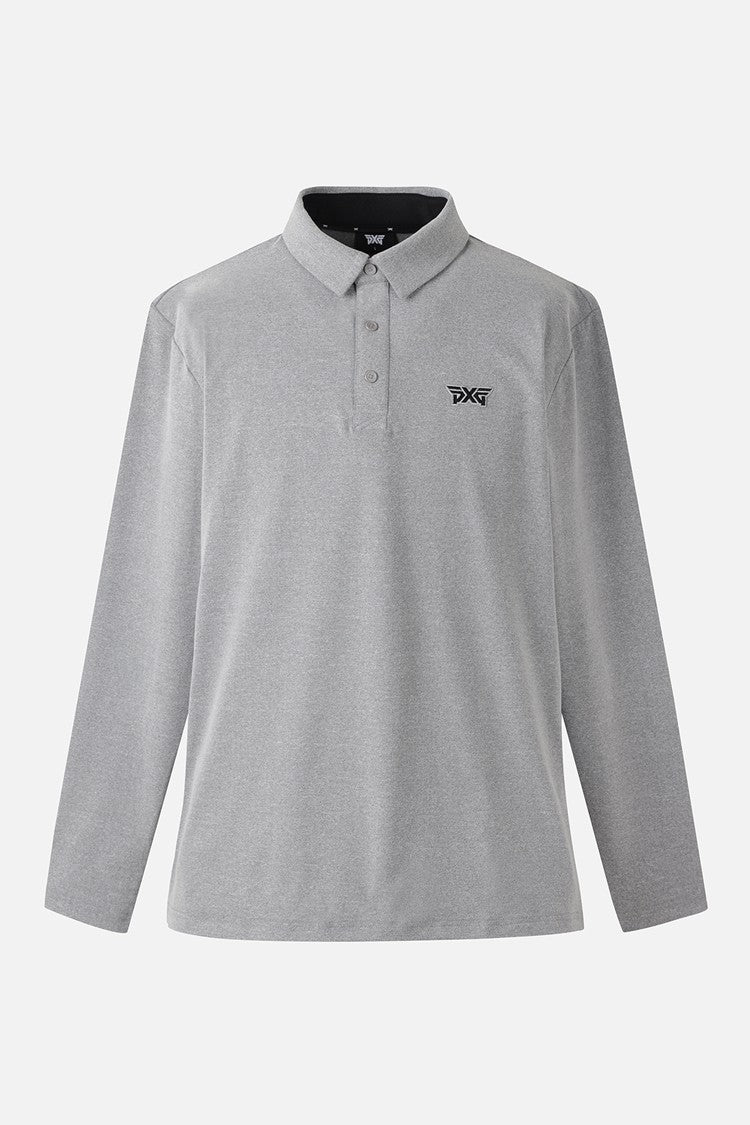 MNS ESSENTITAL BRUSHED COLLAR LS