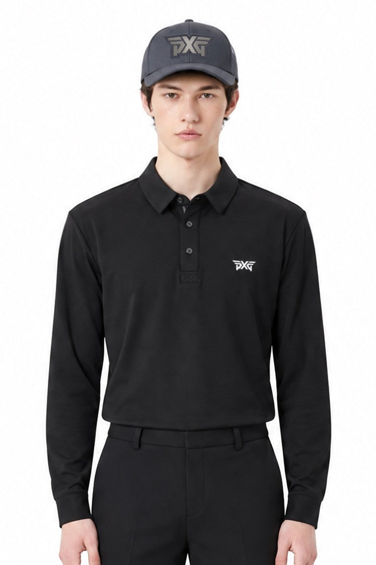 MNS ESSENTITAL BRUSHED COLLAR LS