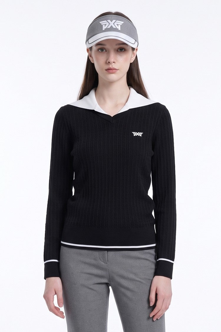 WMNS OPEN COLLAR SWEATER