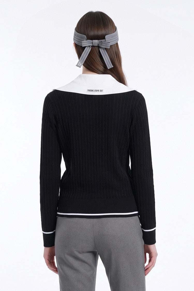 WMNS OPEN COLLAR SWEATER