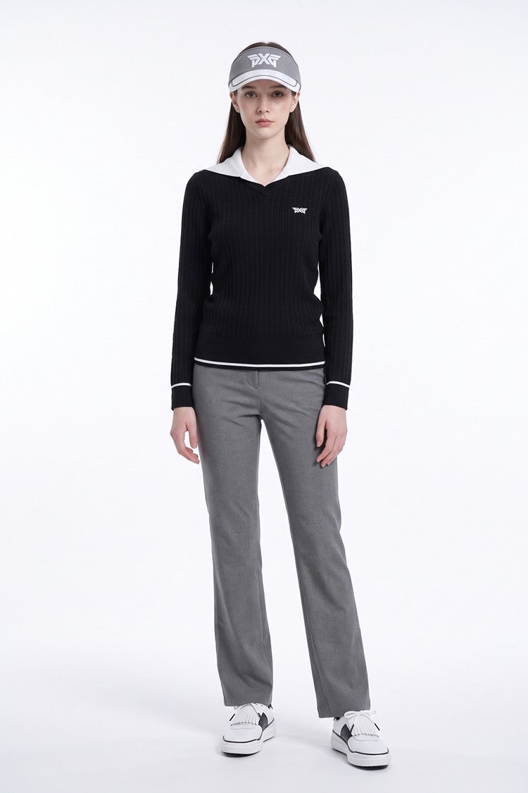 WMNS OPEN COLLAR SWEATER