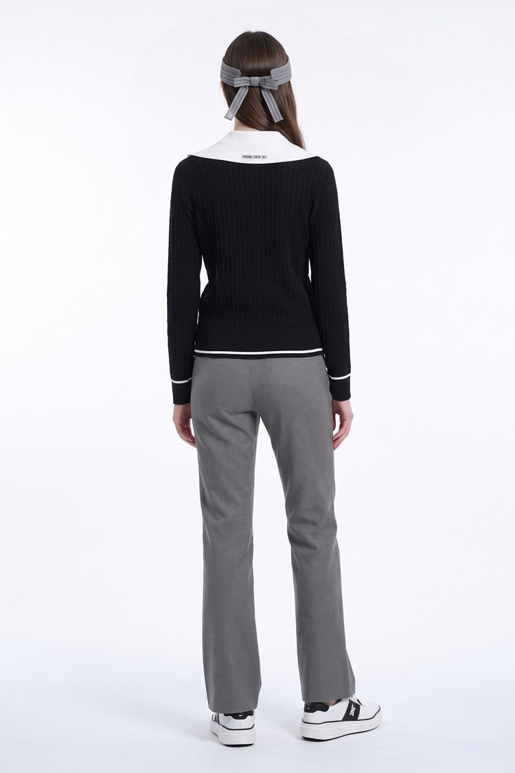 WMNS OPEN COLLAR SWEATER