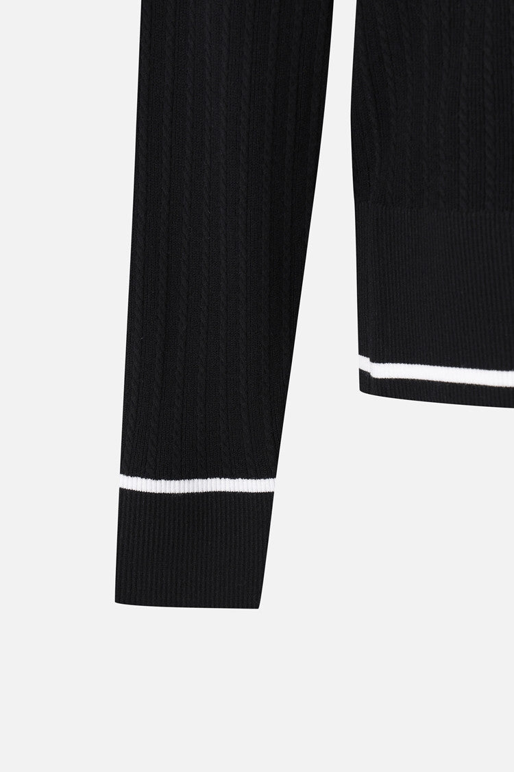 WMNS OPEN COLLAR SWEATER