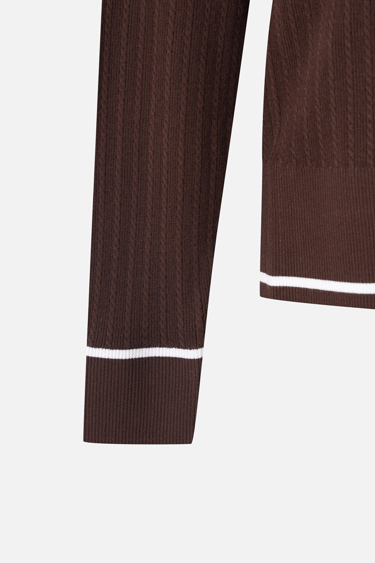WMNS OPEN COLLAR SWEATER