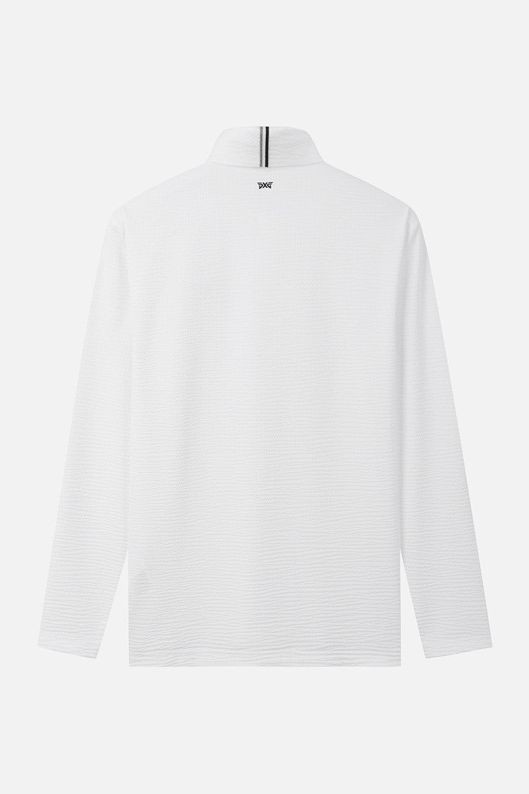 MNS TEXTURED COLLAR LS