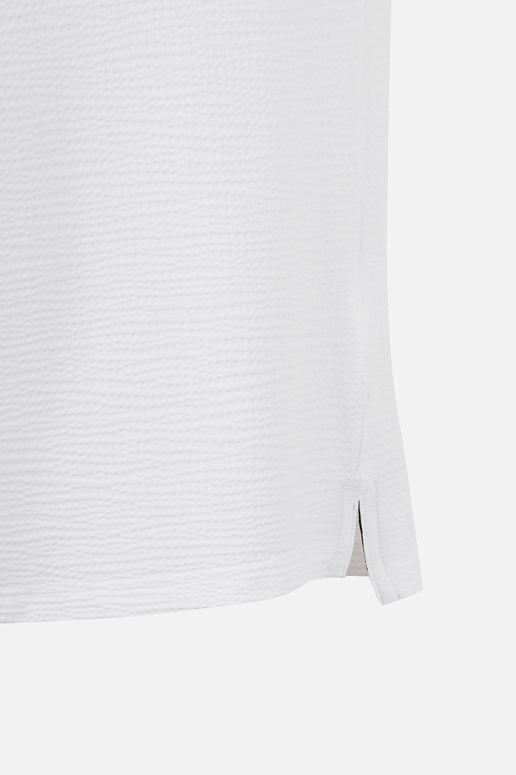 MNS TEXTURED COLLAR LS