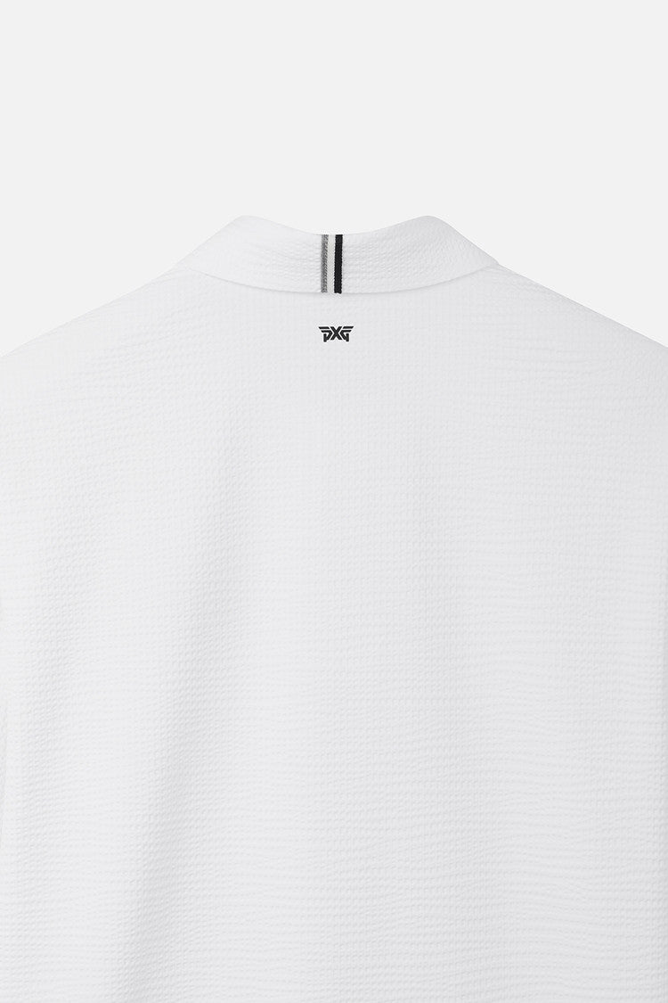 MNS TEXTURED COLLAR LS