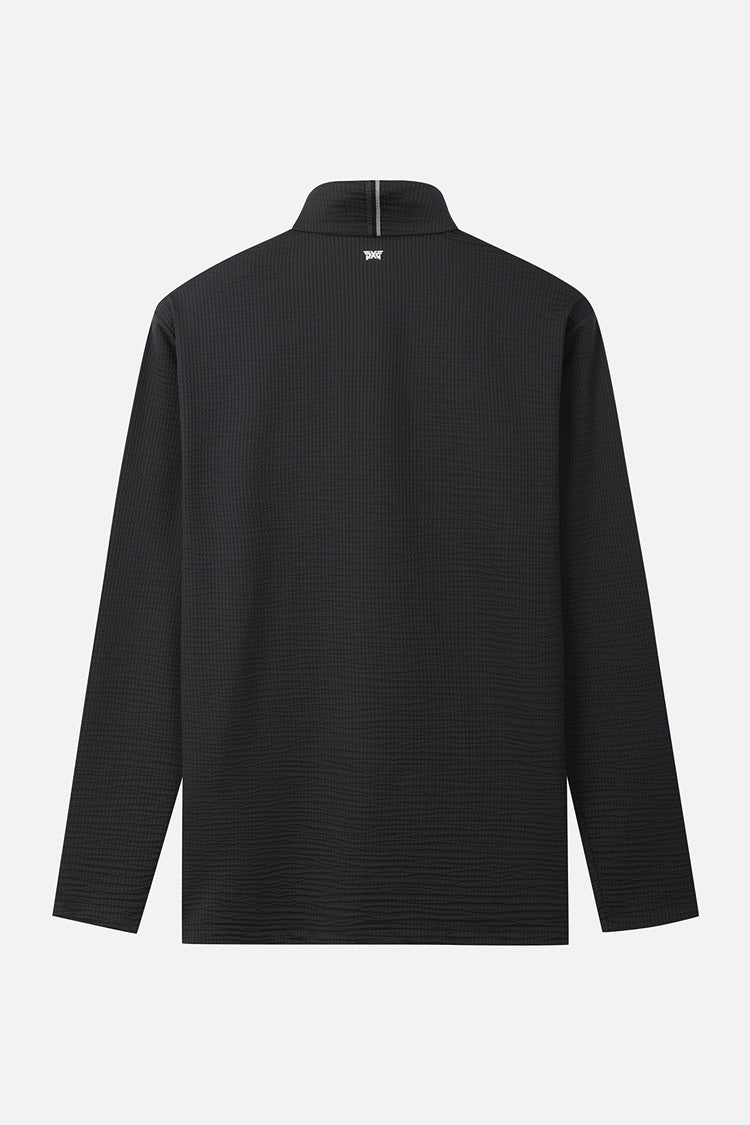 MNS TEXTURED COLLAR LS