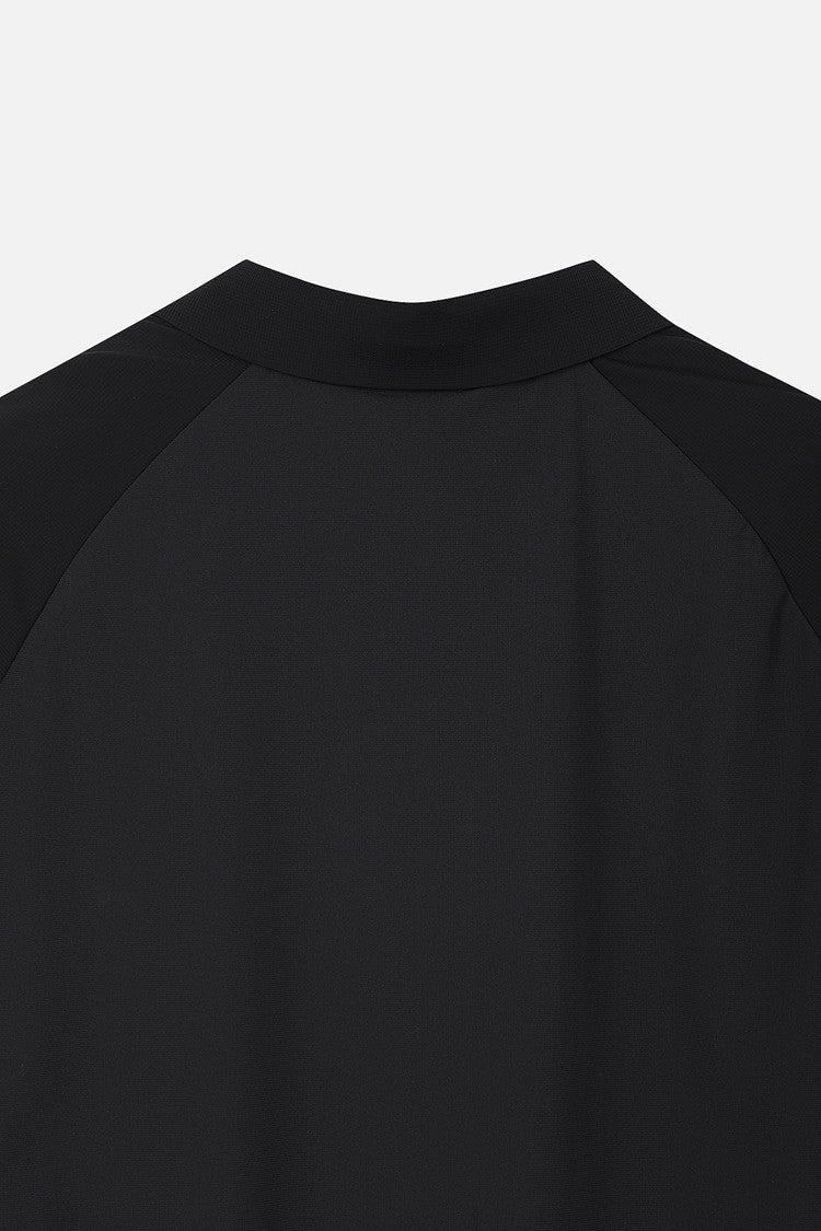 MNS WOVEN COLLAR LS
