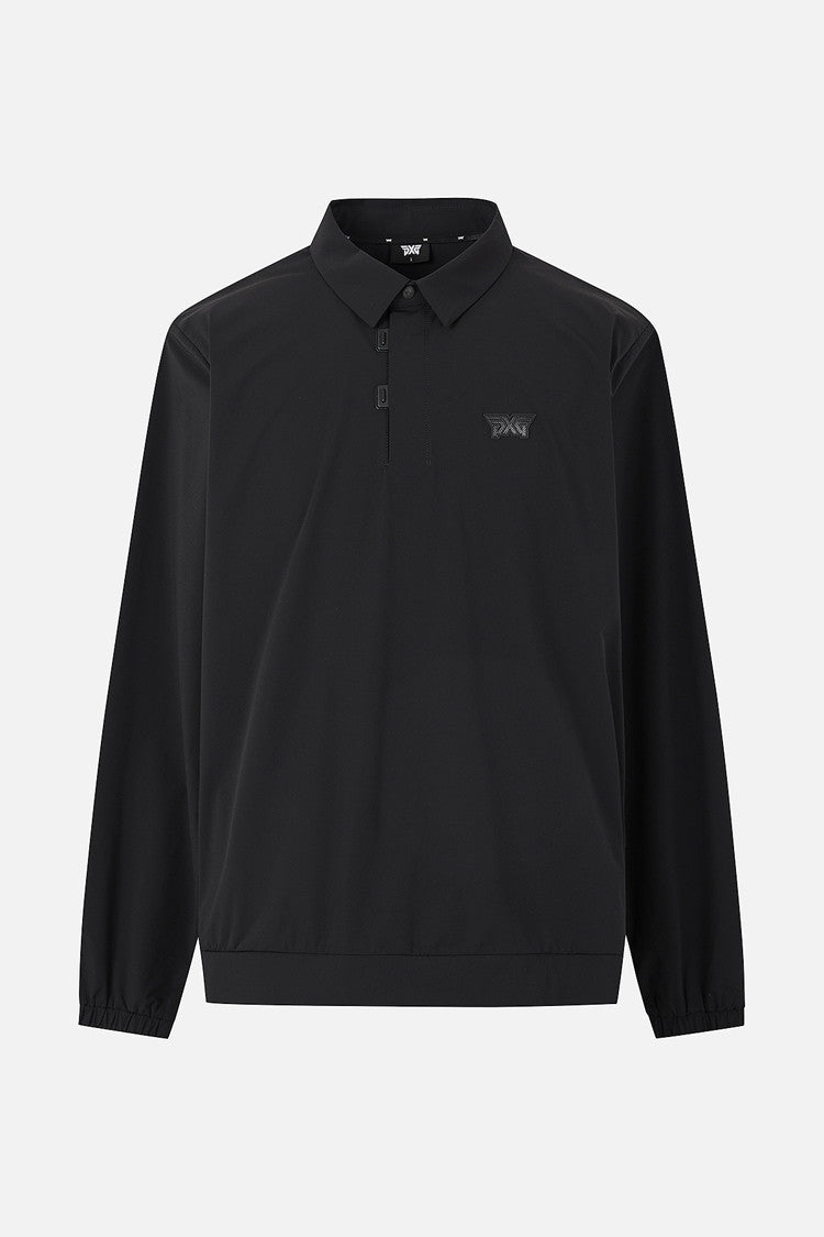 MNS WOVEN COLLAR LS