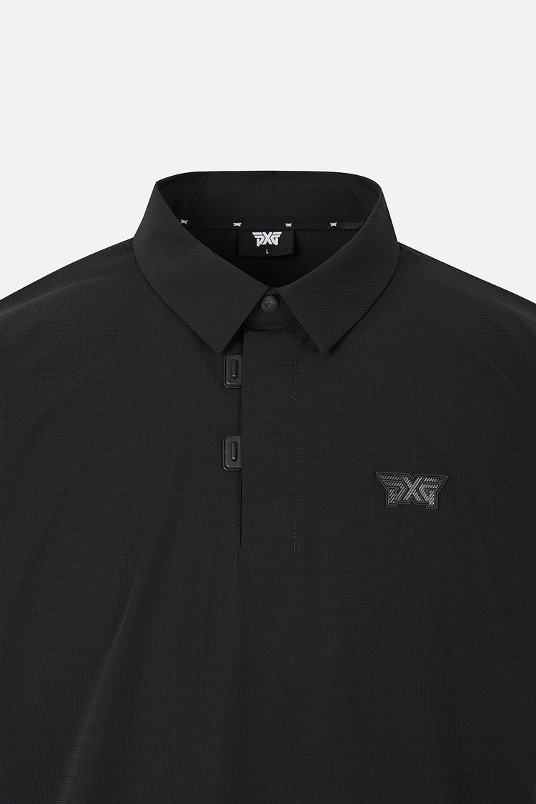 MNS WOVEN COLLAR LS