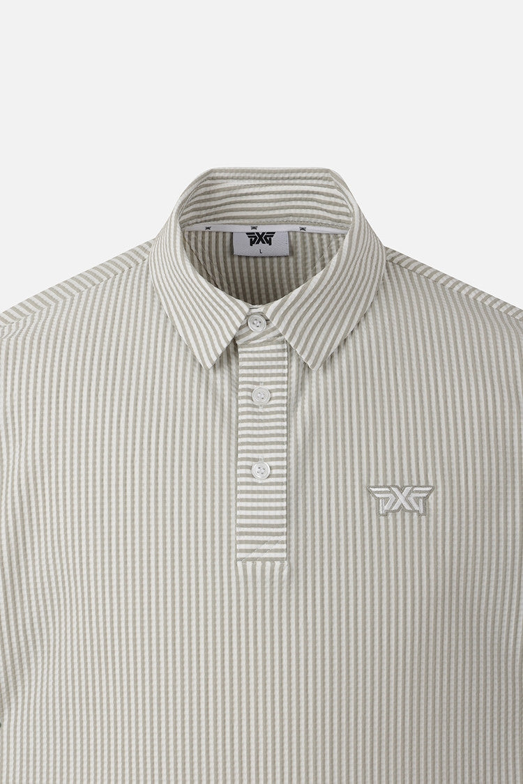 MNS STRIPE PATTERN COLLAR SS
