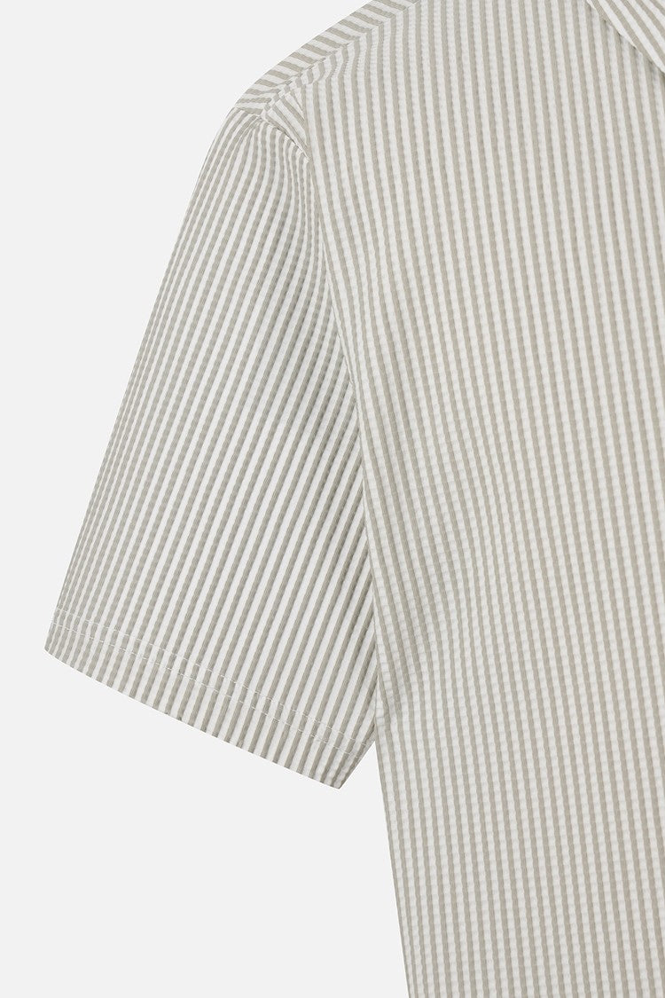 MNS STRIPE PATTERN COLLAR SS