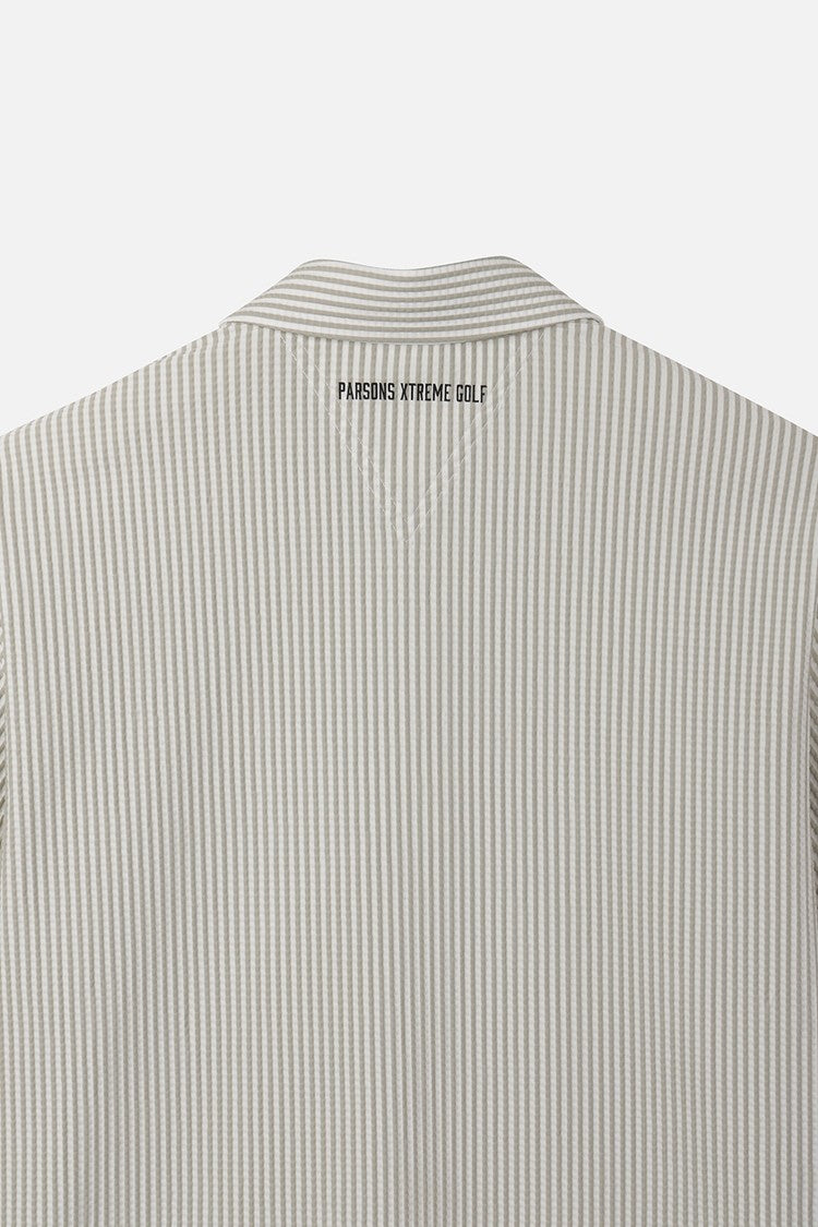 MNS STRIPE PATTERN COLLAR SS