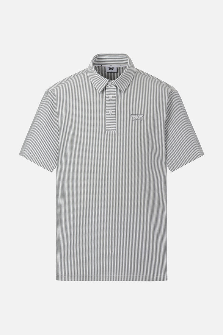 MNS STRIPE PATTERN COLLAR SS